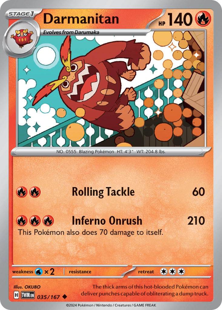 Darmanitan 35/167 Uncommon - MissingNo.