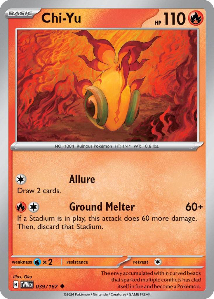 Chi-Yu 39/167 Reverse Uncommon - MissingNo.