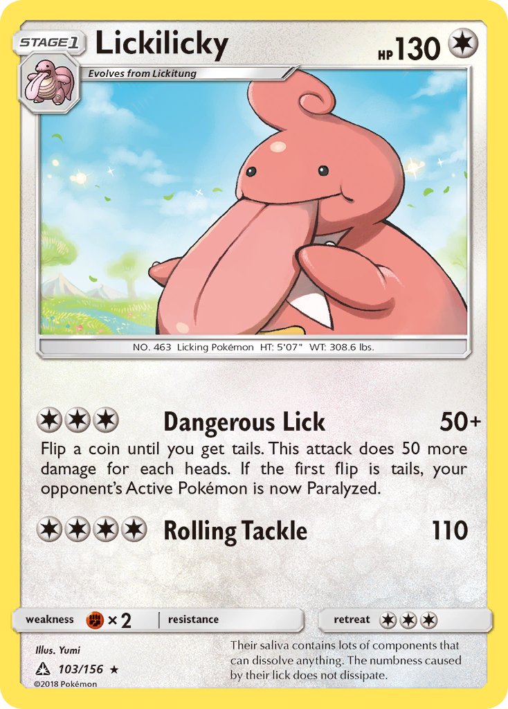 Lickilicky 103/156 Reverse Rare - MissingNo.