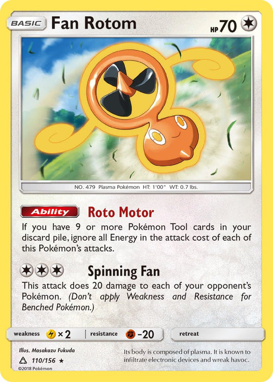 Fan Rotom 110/156 Reverse Rare - MissingNo.