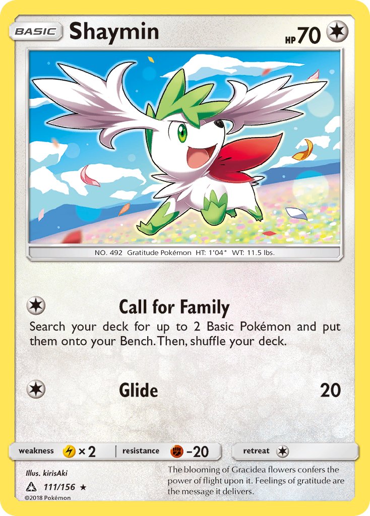 Shaymin 111/156 Non-Holo Rare - MissingNo.