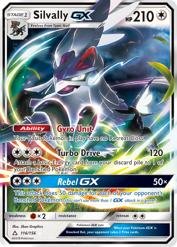 Silvally GX 116/156 Holo Rare GX - MissingNo.