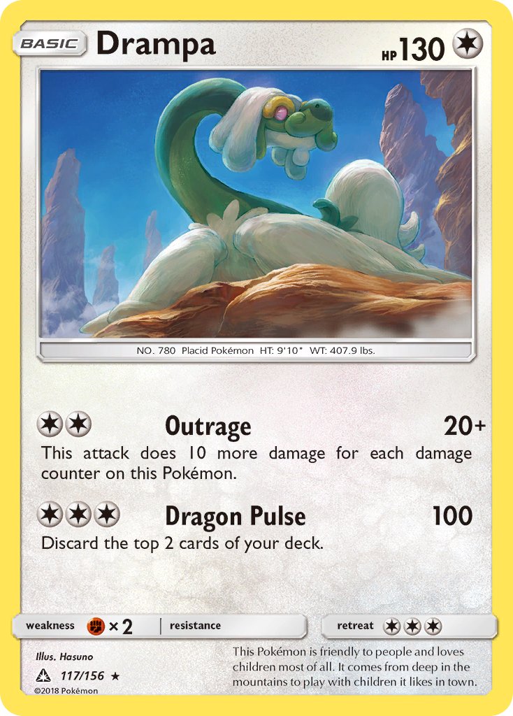 Drampa 117/156 Holo Rare - MissingNo.