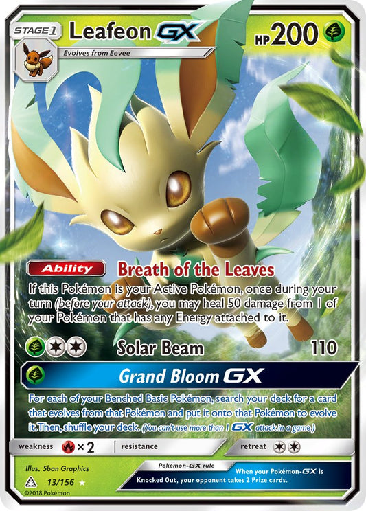 Leafeon GX 13/156 Holo Rare GX - MissingNo.