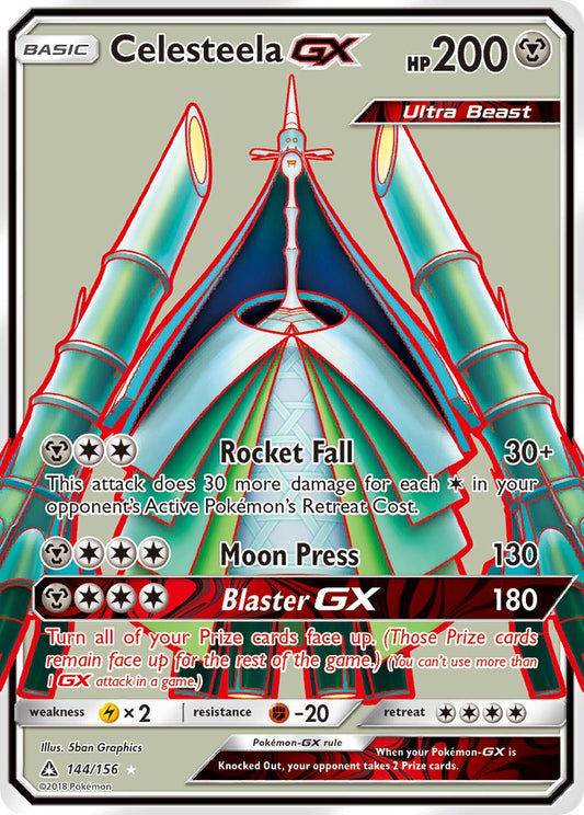 Celesteela GX 144/156 Holo Ultra Rare Ultra Beast GX - MissingNo.
