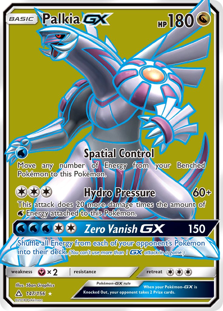 Palkia GX 147/156 Holo Ultra Rare GX - MissingNo.