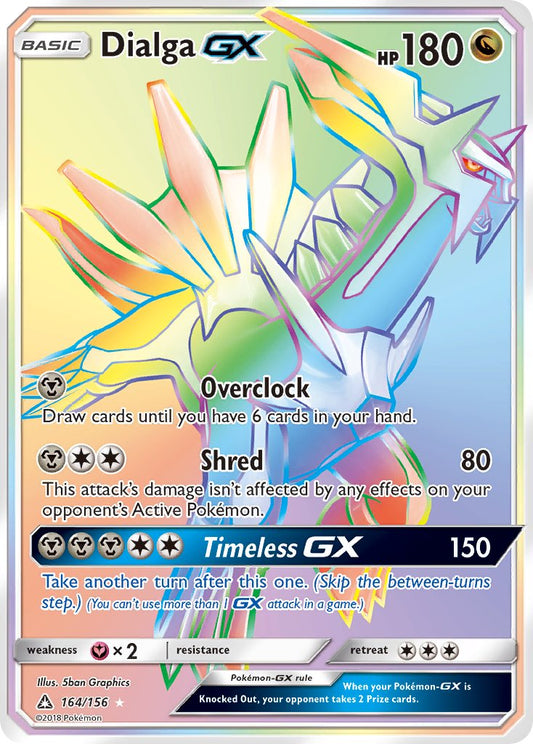 Dialga GX 164/156 Rainbow Secret Rare GX - MissingNo.