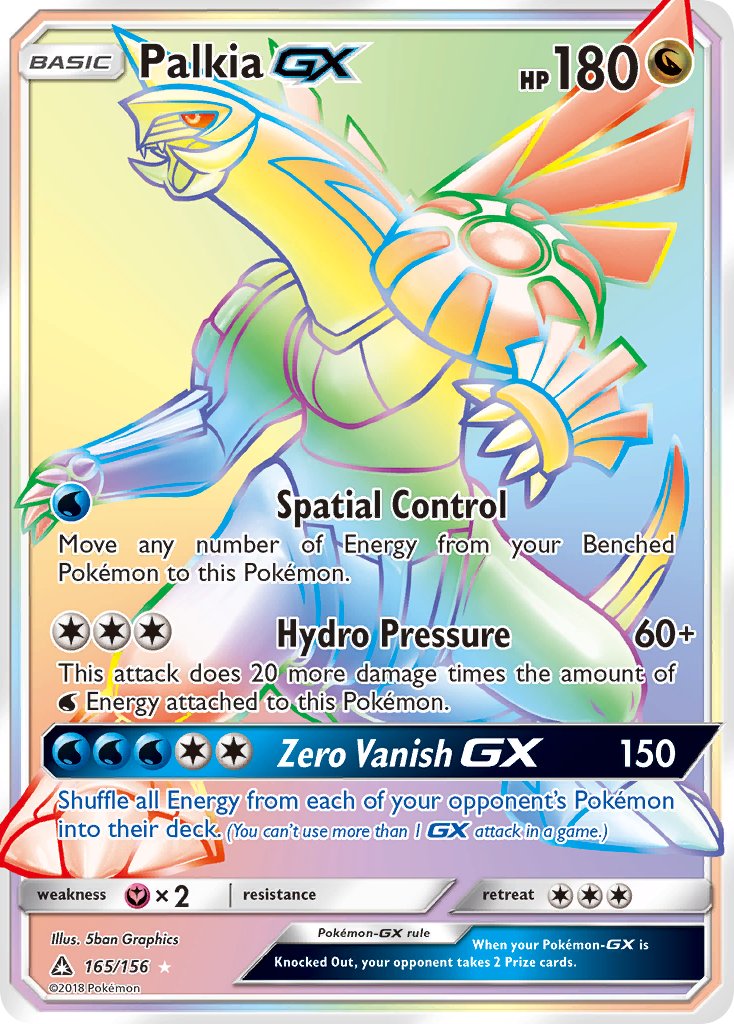 Palkia GX 165/156 Rainbow Secret Rare GX - MissingNo.