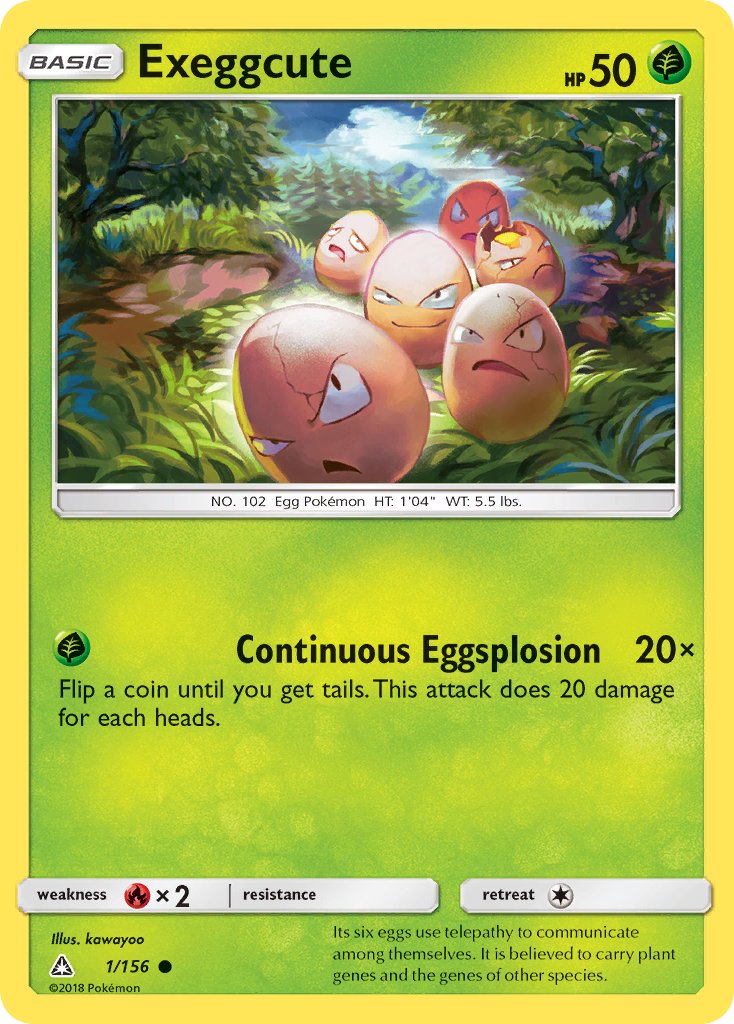 Exeggcute 1/156 Reverse Common - MissingNo.