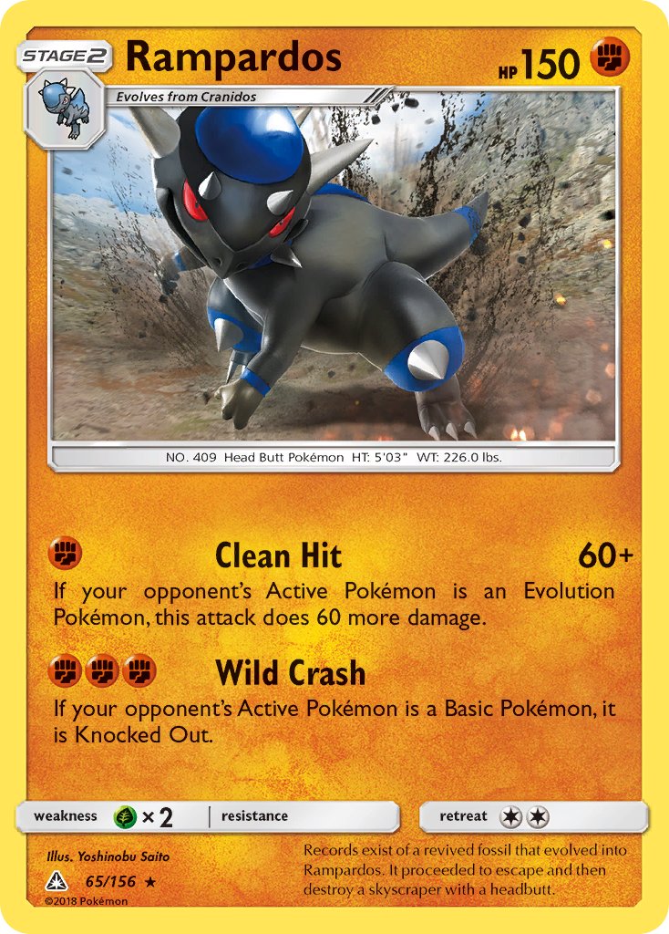 Rampardos 65/156 Holo Rare - MissingNo.