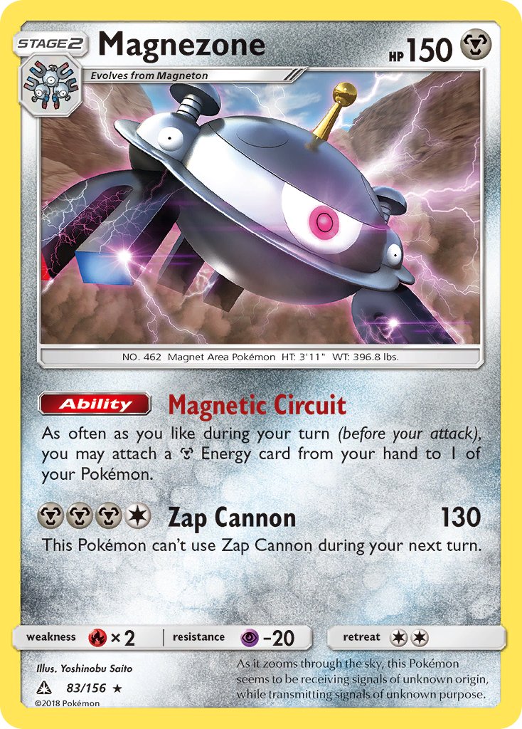 Magnezone 83/156 Non-Holo Ultra Prism Prerelease Kit Exclusive - MissingNo.