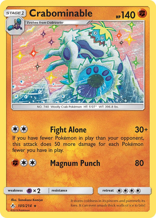Crabominable 105/214 Non-Holo Rare