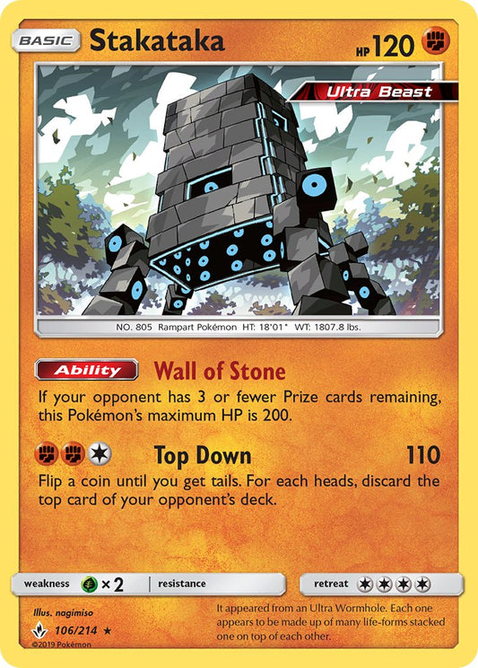 Stakataka 106/214 Reverse Rare