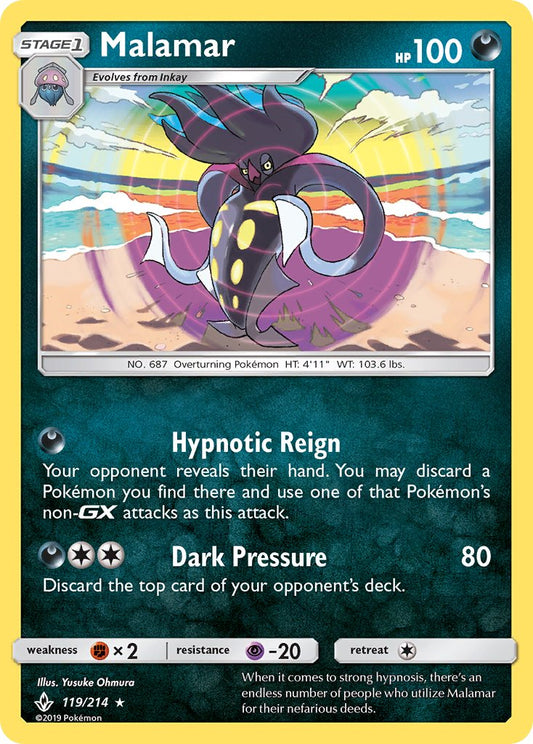 Malamar 119/214 Holo Rare