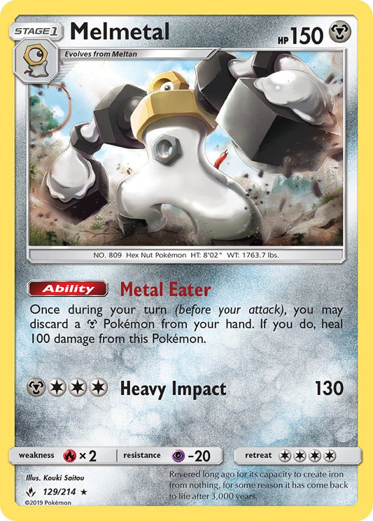 Melmetal 129/214 Cosmos Holo Cosmic Eclipse Stage 1 Blisters Exclusive
