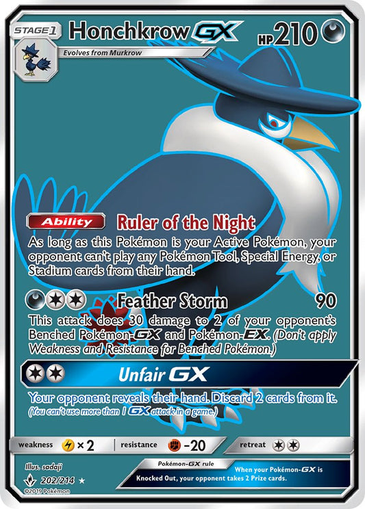 Honchkrow GX 202/214 Holo Ultra Rare GX