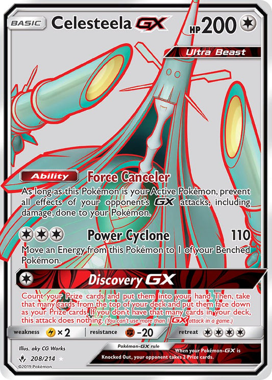 Celesteela GX 208/214 Holo Ultra Rare Ultra Beast GX