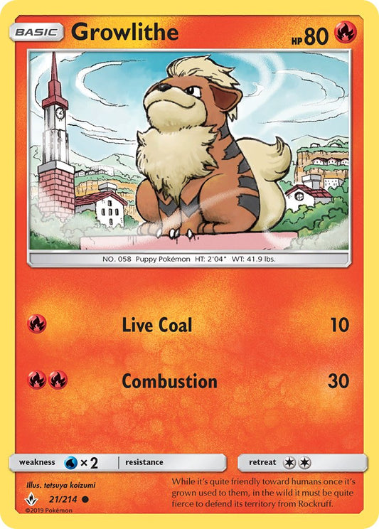 Growlithe 21/214 Reverse Common