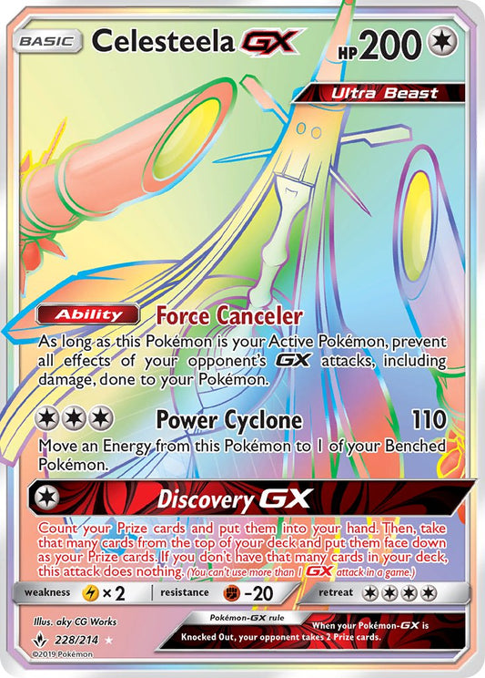 Celesteela GX 228/214 Rainbow Secret Rare Ultra Beast GX