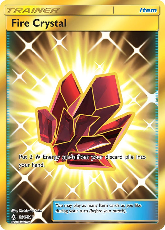 Fire Crystal 231/214 Gold Secret Rare