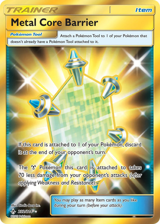 Metal Core Barrier 232/214 Gold Secret Rare