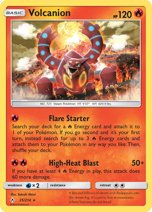 Volcanion 25/214 Holo Rare