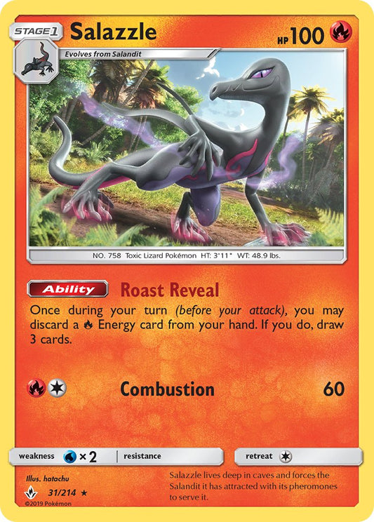 Salazzle 31/214 Reverse Rare