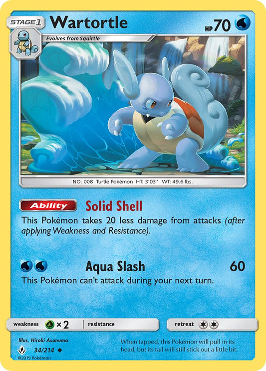 Wartortle 34/214 Cosmos Holo Blastoise-GX Premium Collection Exclusive