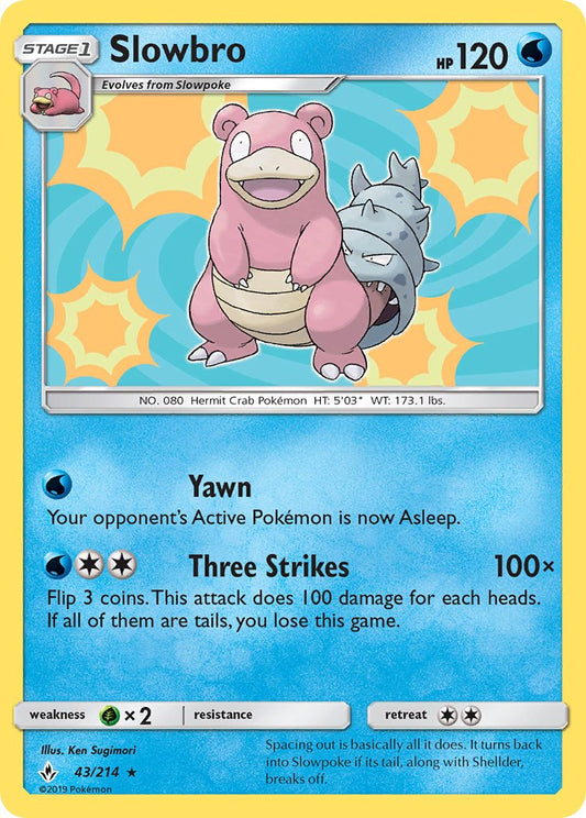 Slowbro 43/214 Reverse Rare
