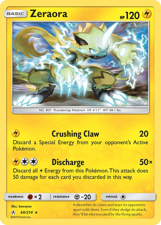 Zeraora 60/214 Reverse Rare