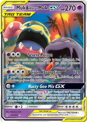 Muk & Alolan Muk GX 61/214 Holo Rare GX