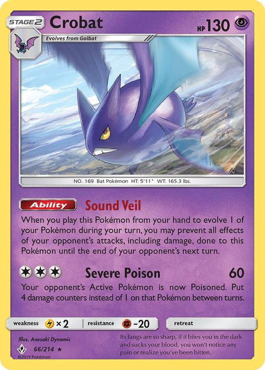 Crobat 66/214 Reverse Rare
