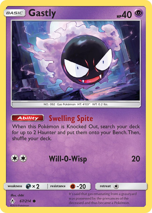 Gastly 67/214 Reverse Common