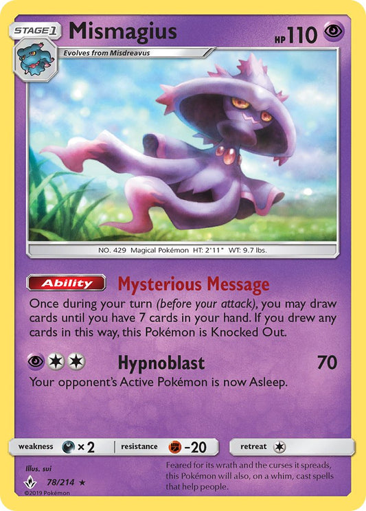 Mismagius 78/214 Reverse Rare