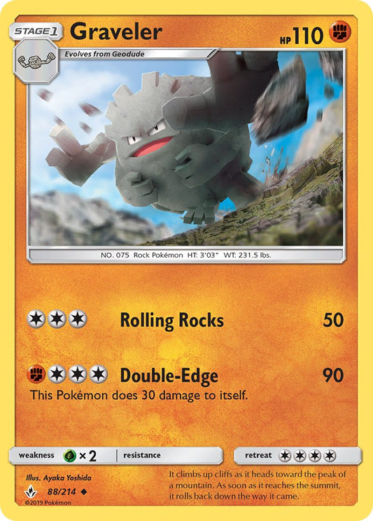 Graveler 88/214 Uncommon