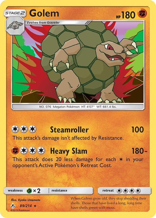 Golem 89/214 Reverse Rare