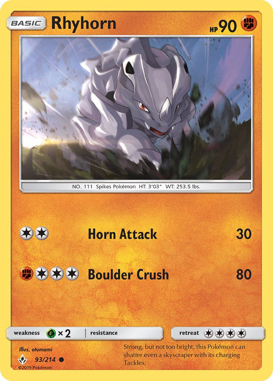 Rhyhorn 93/214 Reverse Common