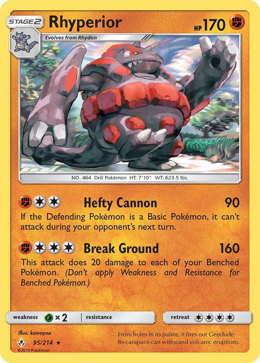 Rhyperior 95/214 Reverse Rare