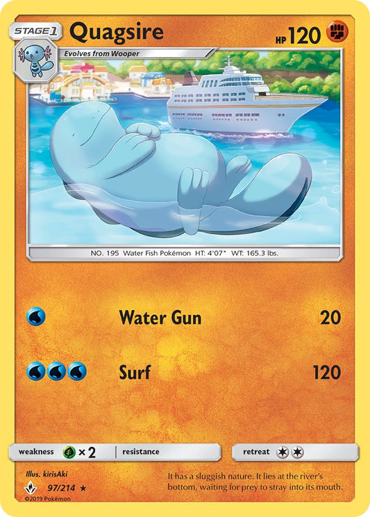 Quagsire 97/214 Reverse Rare