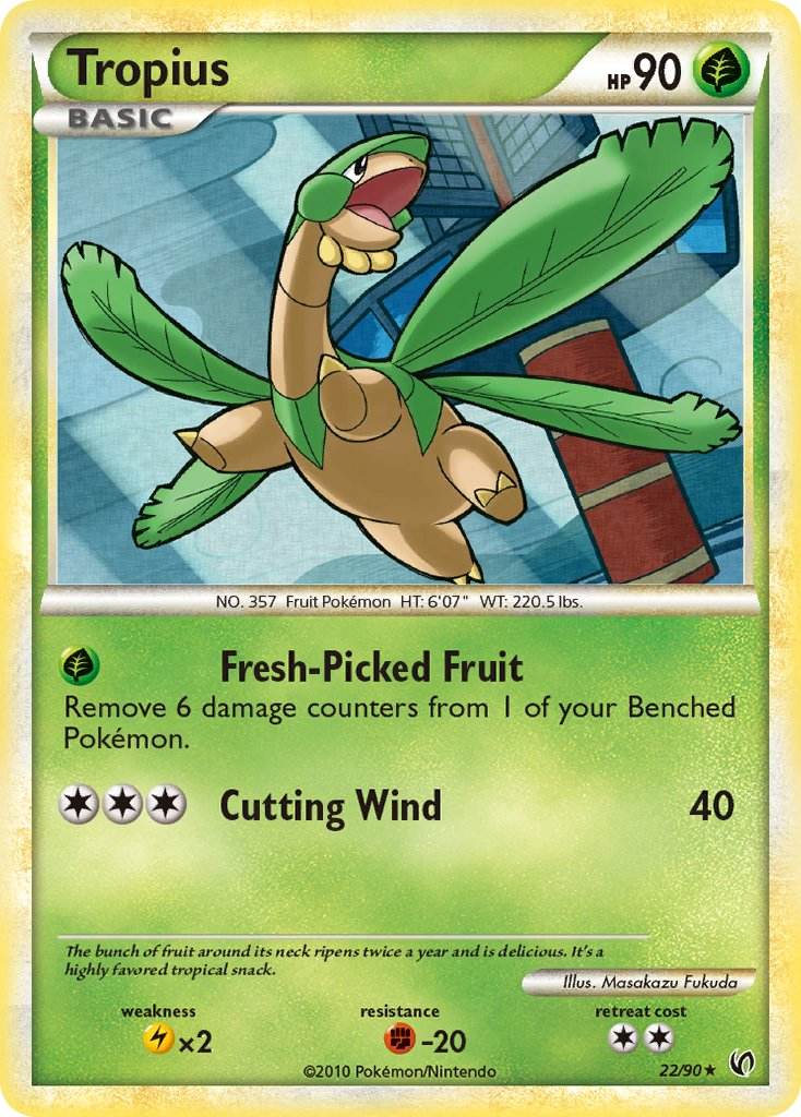 Tropius 22/90 Reverse Rare - MissingNo.