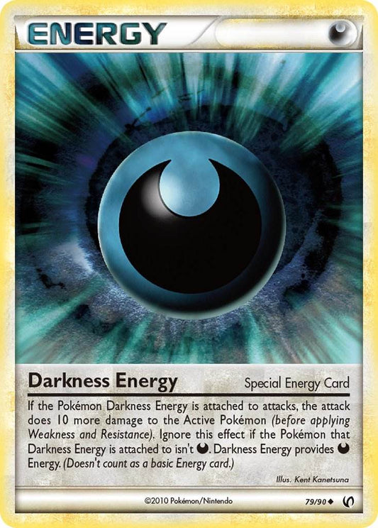 Darkness Energy 79/90 Crosshatch Holo Pokémon League Disc Catch Season (March 2011) - MissingNo.