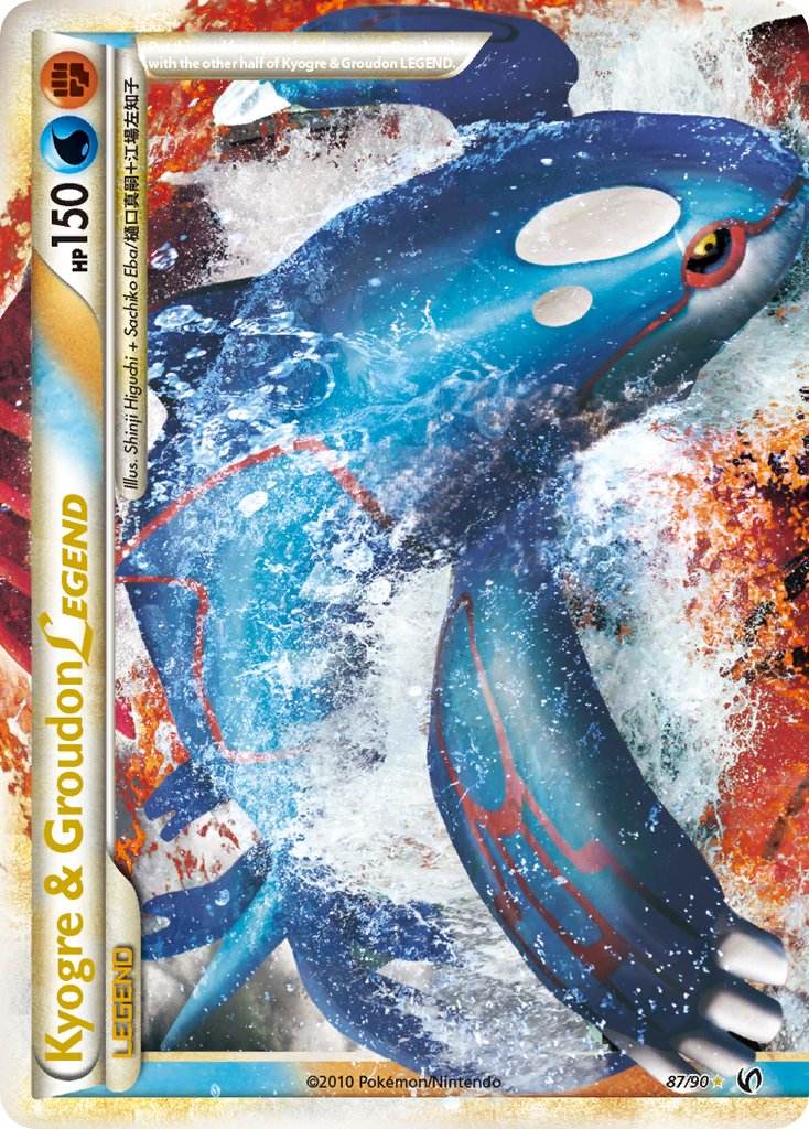 Kyogre & Groudon Legend 87/90 Holo Legend - MissingNo.