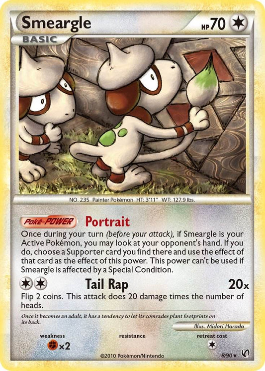 Smeargle 8/90 Reverse Rare - MissingNo.