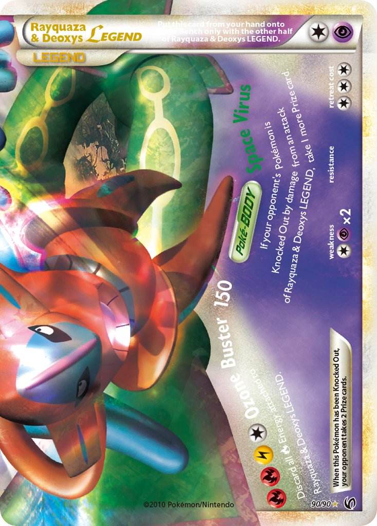 Rayquaza & Deoxys Legend 90/90 Holo Legend - MissingNo.