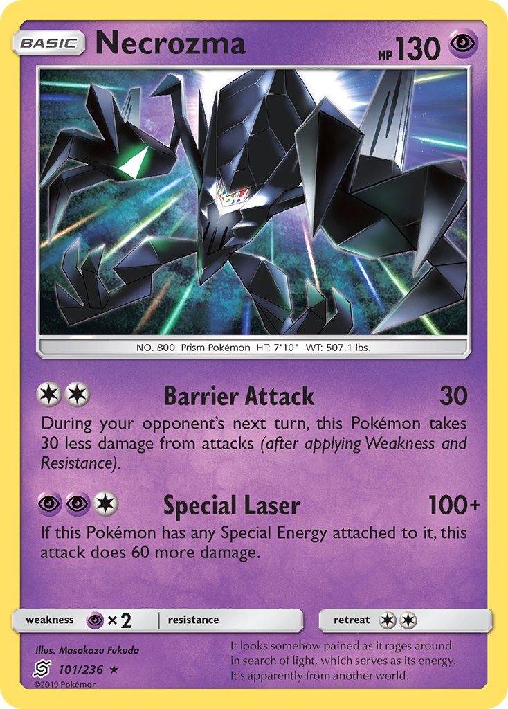 Necrozma 101/236 Non-Holo Rare - MissingNo.