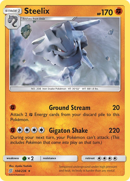 Steelix 104/236 Reverse Rare - MissingNo.