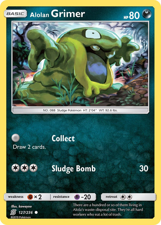 Alolan Grimer 127/236 Reverse Common - MissingNo.