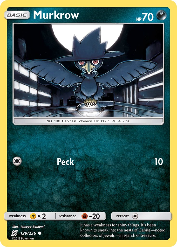 Murkrow 129/236 Reverse Common - MissingNo.