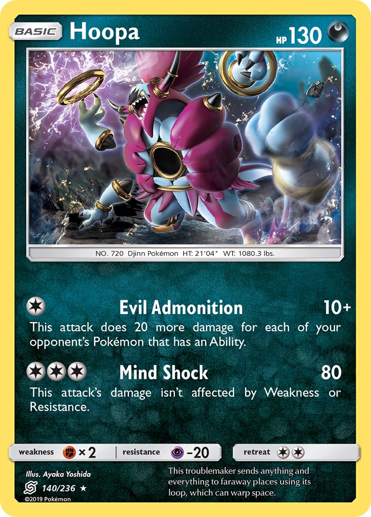 Hoopa 140/236 Holo Rare - MissingNo.