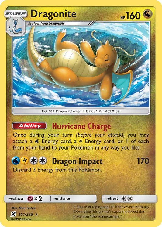 Dragonite 151/236 Cosmos Holo Kanto Power Mini Tin 5-Pack Exclusive - MissingNo.